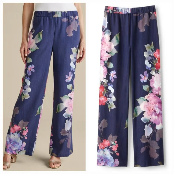 Soft Surroundings Lizette Wide-Leg Pant ** SZ XS - Picture 1 of 12